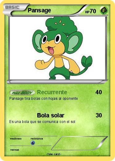 Pokemon Pansage