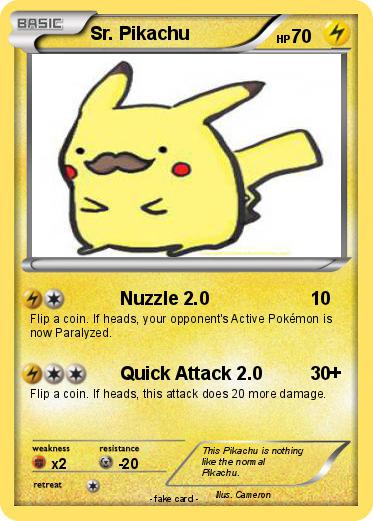 Pokemon Sr. Pikachu
