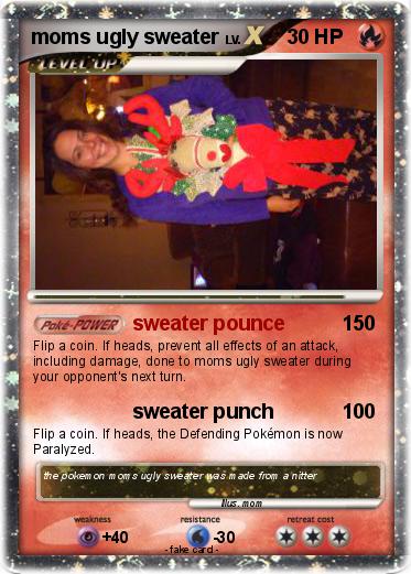Pokemon moms ugly sweater