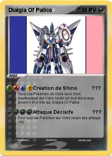 Pokemon Dialgia Of Palkia