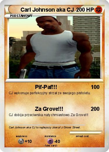 Pokemon Carl Johnson aka CJ