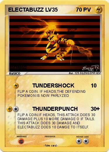 Pokemon ELECTABUZZ LV35