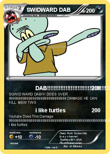 Pokemon SWIDWARD DAB