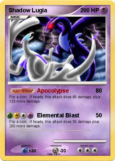 Pokemon Shadow Lugia