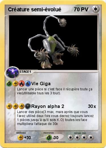 Pokemon Créature semi-évolué