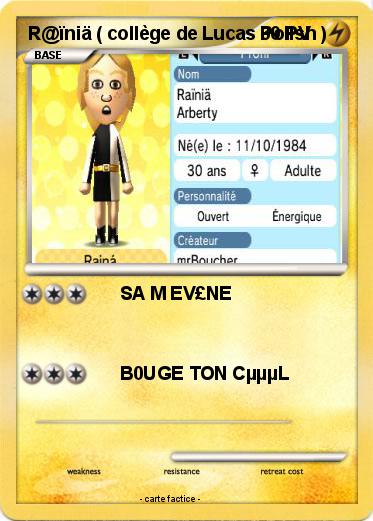 Pokemon R@ïniä ( collège de Lucas Polish )