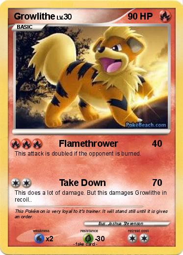Pokemon Growlithe