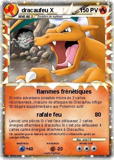Pokemon dracaufeu X