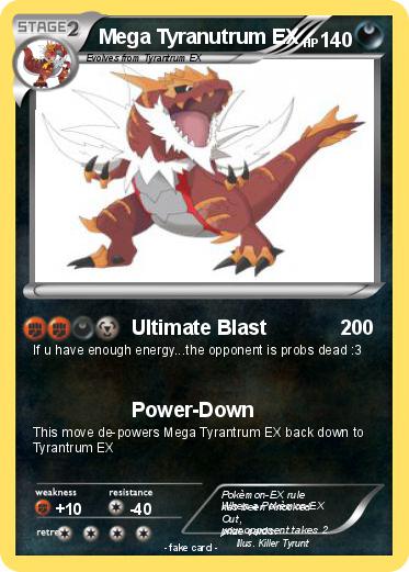 Pokemon Mega Tyranutrum EX