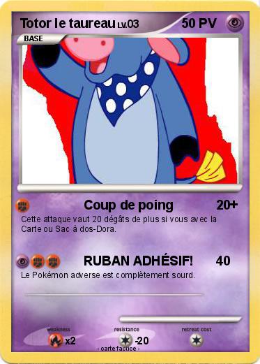 Pokemon Totor le taureau