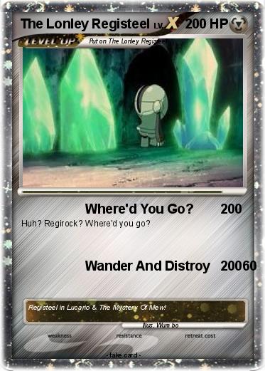 Pokemon The Lonley Registeel