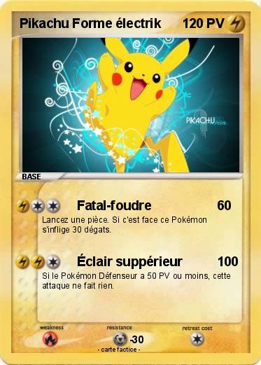 Pokemon Pikachu Forme électrik
