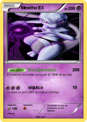 Pokemon Mewtho EX