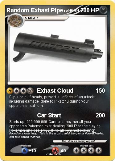 Pokemon Random Exhast Pipe