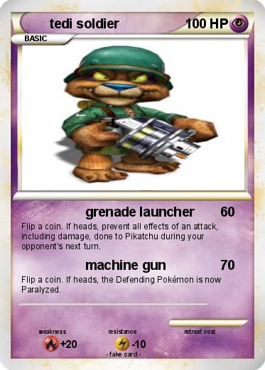Pokemon tedi soldier