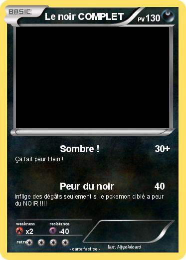 Pokemon Le noir COMPLET