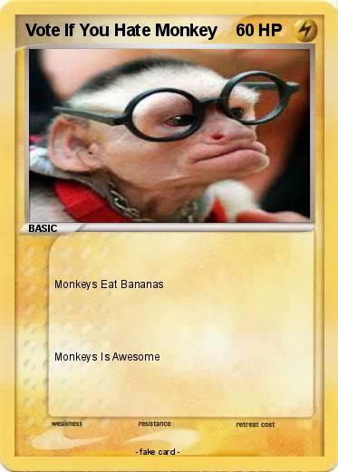 Pokemon Vote If You Hate Monkey