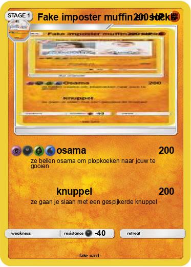 Pokemon Fake imposter muffin en socks