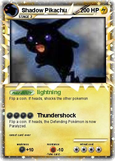 Pokemon Shadow Pikachu