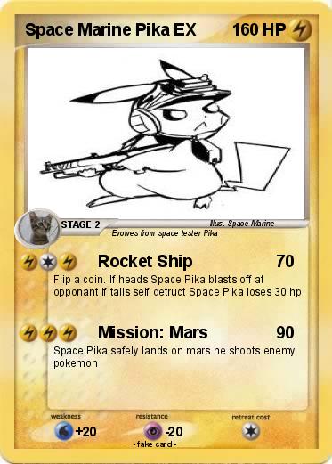 Pokemon Space Marine Pika EX