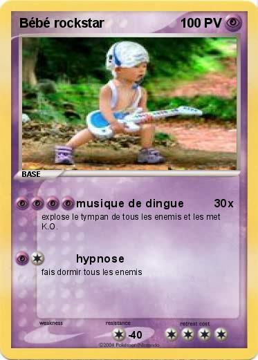Pokemon Bébé rockstar