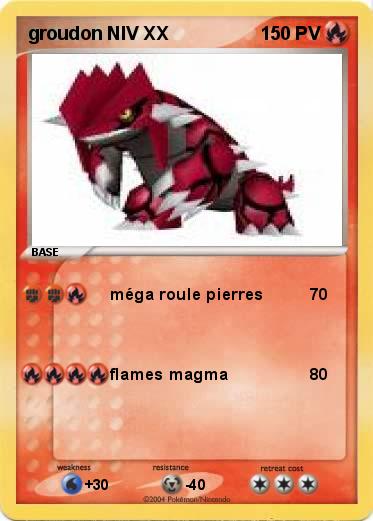Pokemon groudon NIV XX