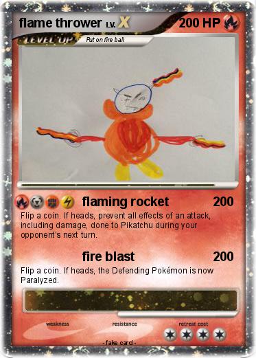 Pokemon flame thrower