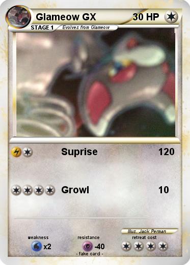 Pokemon Glameow GX