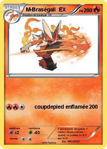 Pokemon M-Braségali  EX