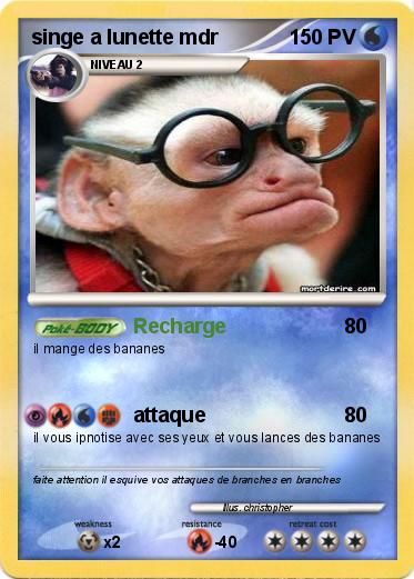 Pokemon singe a lunette mdr