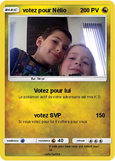 Pokemon votez pour Nélio