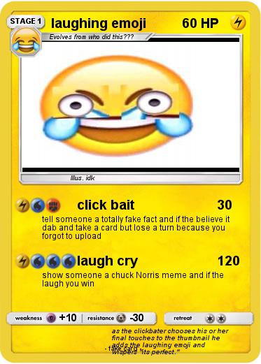 Pokemon laughing emoji