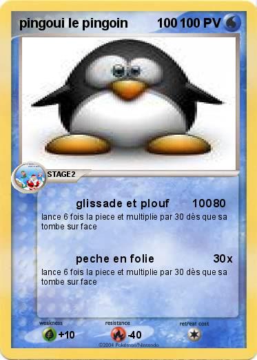 Pokemon pingoui le pingoin        100