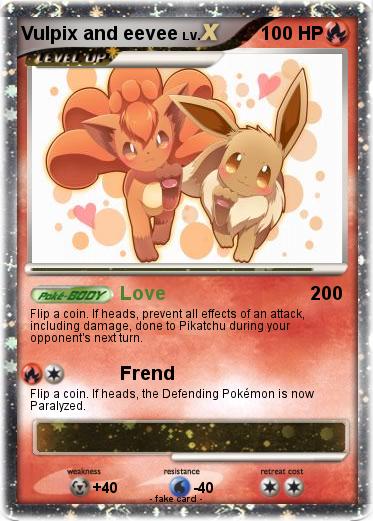 Pokemon Vulpix and eevee
