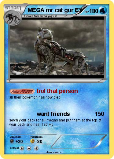 Pokemon MEGA mr cat gur EX