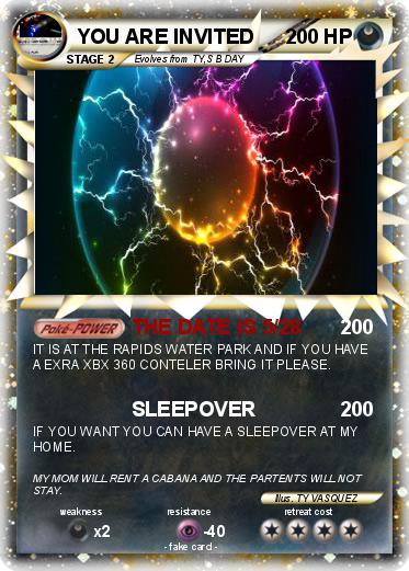 Pokemon YOU ARE INVITED