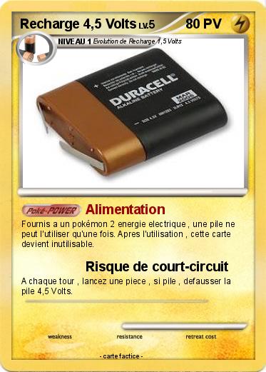 Pokemon Recharge 4,5 Volts