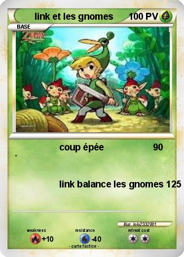 Pokemon link et les gnomes