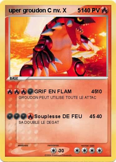 Pokemon uper groudon C nv. X       5