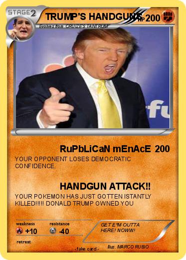 Pokemon TRUMP'S HANDGUNS