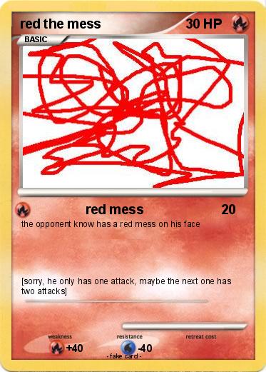 Pokemon red the mess