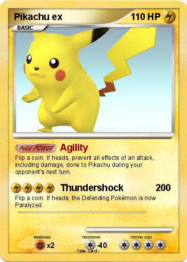 Pokemon Pikachu ex