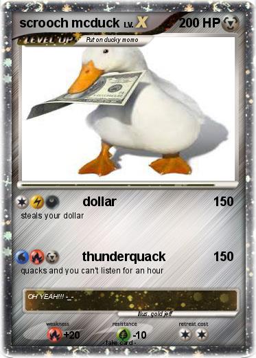 Pokemon scrooch mcduck