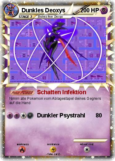 Pokemon Dunkles Deoxys
