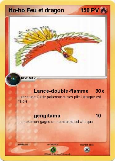 Pokemon Ho-ho Feu et dragon
