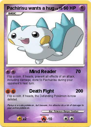 Pokemon Pachirisu wants a hug