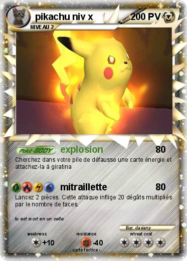 Pokemon pikachu niv x