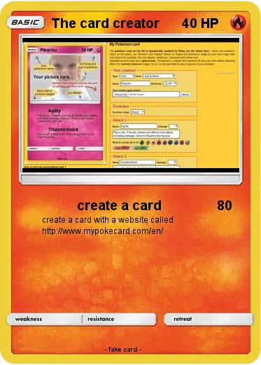 Pokemon The card creator