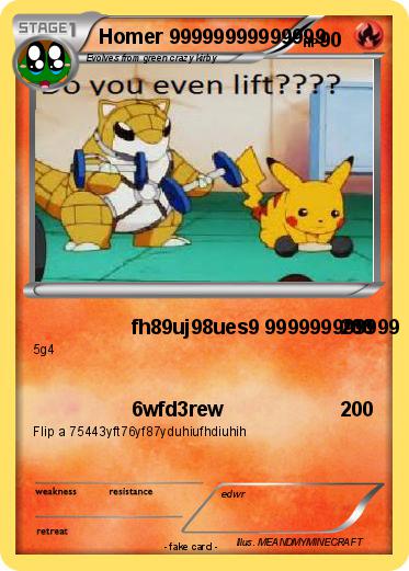 Pokemon Homer 99999999999999