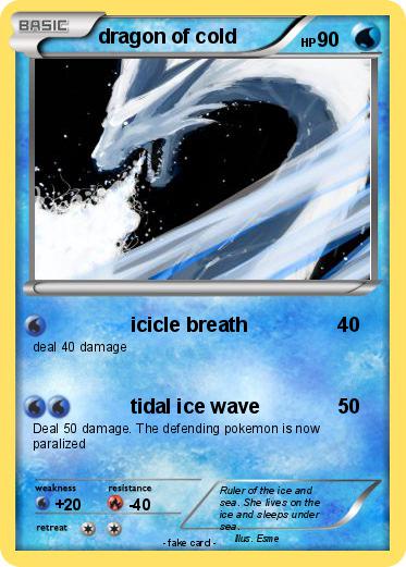 Pokemon dragon of cold